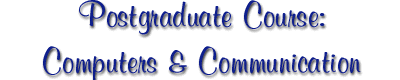 Postgraduate Course